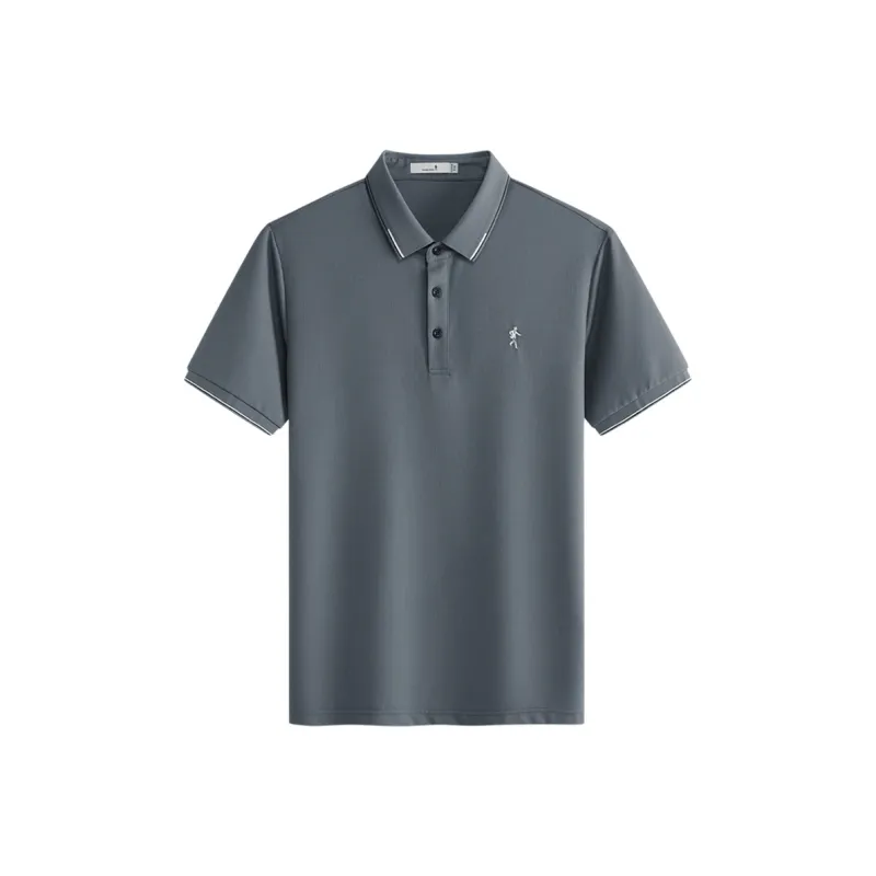 Dance With Wolves Polo Shirt Men's Dark Gray-0