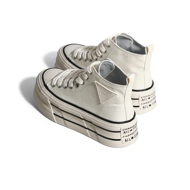 CHENTER KATER Cushioning, Slip Resistant, And Abrasion Resistant High Top Casual Shoes Women's-5