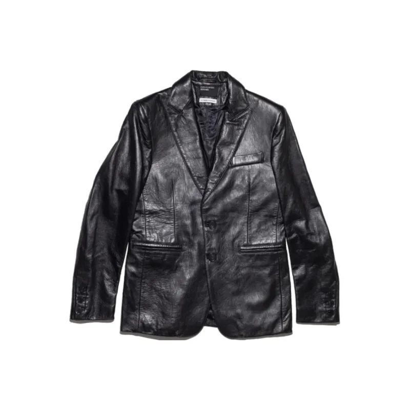 ENFANTS RICHES DEPRIMES Perfect Junkie Leather Blazer-0