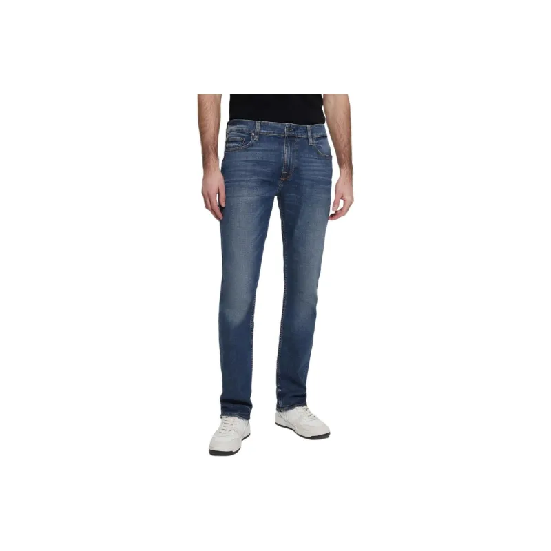 GUESS Straight Jeans Jeans Men's Dark Blue-0