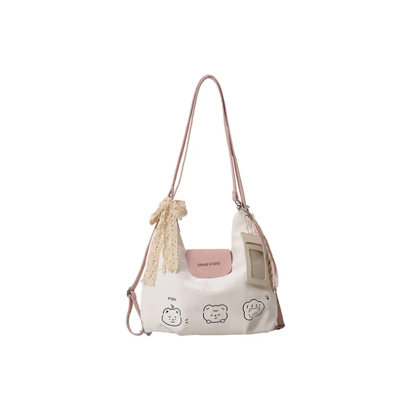 Jade En Plus PU Shoulder Bag Regular Women's Dawn Silver/Soft Pink/Baby Blue-8