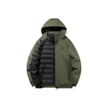 ROBINHOOD Water Resistant Windproof Breathable Warm Water Repellent Cold Resistant Rainproof Windbreaker Jacket Unisex