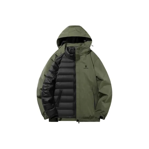 ROBINHOOD Water-Resistant Windproof Breathable Warm Water-Repellent Cold-Resistant Rainproof Windbreaker Jacket Unisex