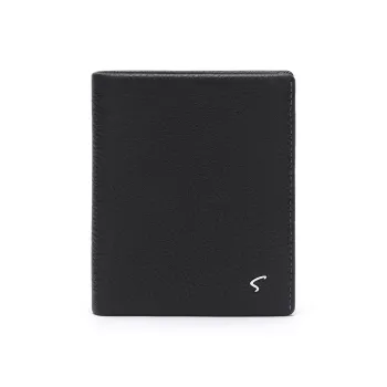 Satchi Cow Leather Wallet Regular Men's Black
