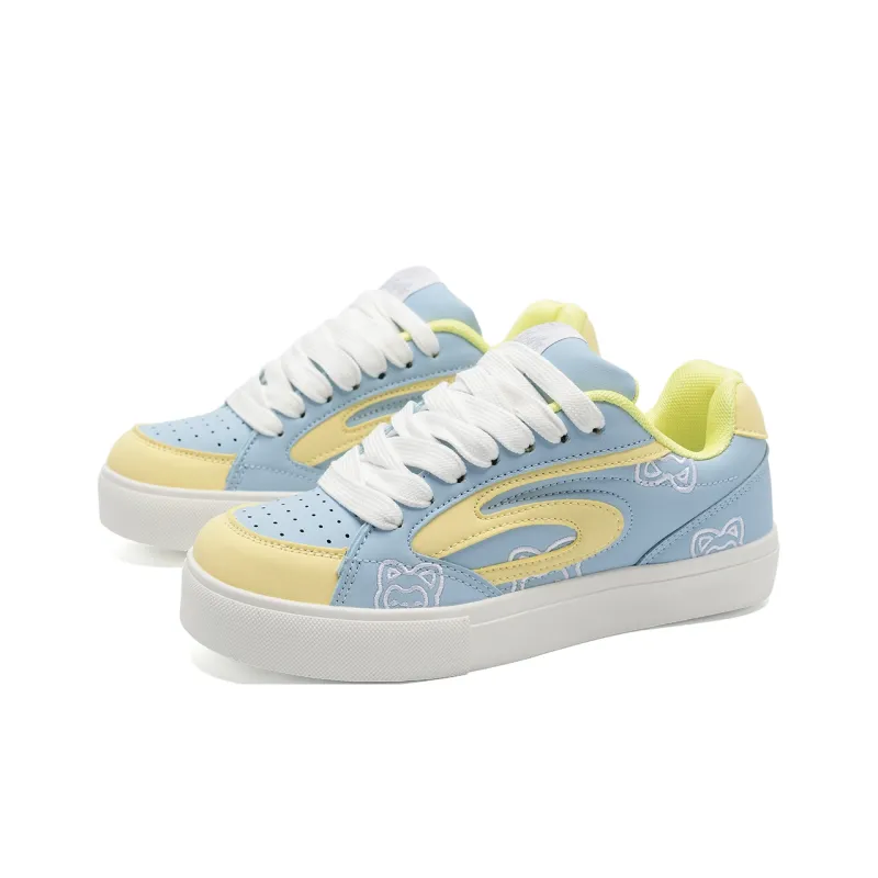 ALI THE FOX Slip Resistant Low Top Skateboard Shoes Unisex-5