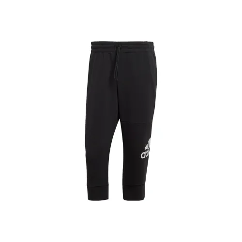 Adidas ESSENTIALS Big Logo 3/4 Pants Casual Pants Men's Black
