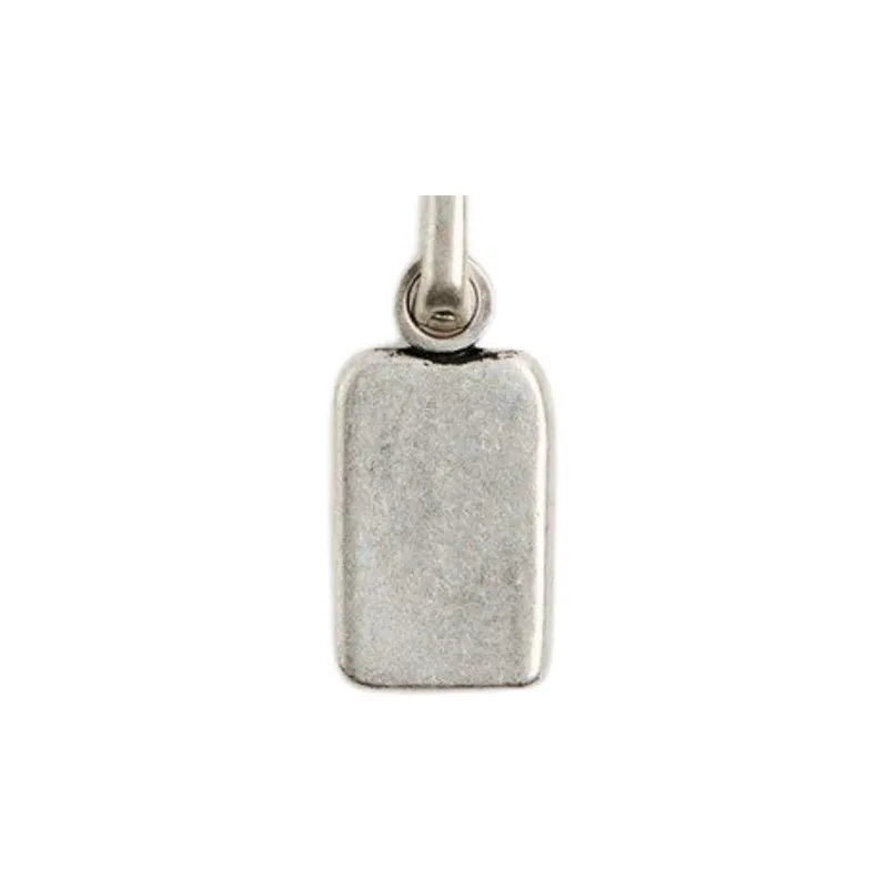 ZARA Metal Earrings Men's Silver-1