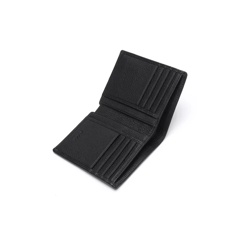 Satchi Cow Leather Wallet Regular Men's Black-5