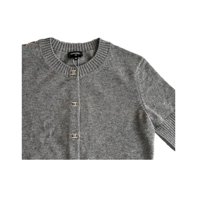 CHANEL 24B Cashmere Sweater Women's Brown-1