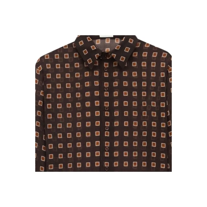 SAINT LAURENT Shirt Men's Coffee-3