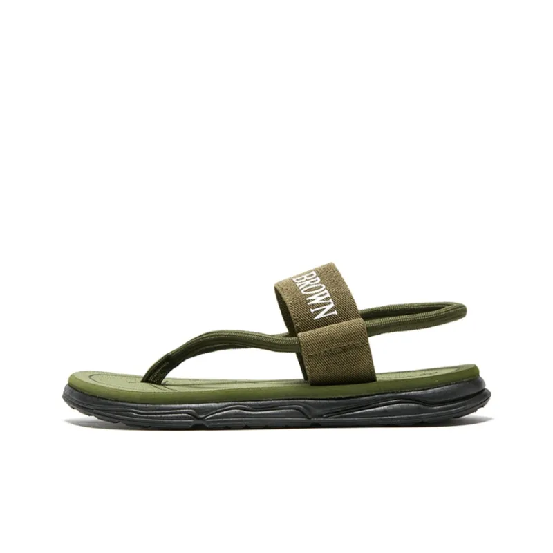 EOKAGAH Beach Sandals Men's Black Red-11