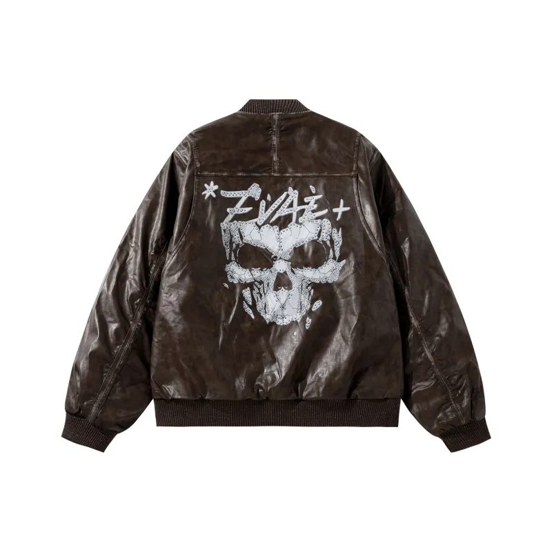 *EVAE+MOB Leather Jacket Unisex-0
