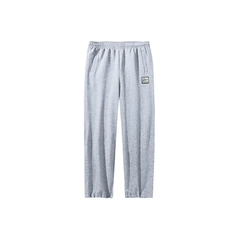 Anta Life Collection Knitted Sports Pants Men's CD28 Gray Heather Gray-0