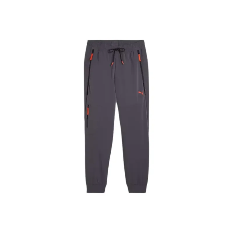 PUMA PUMATECH Knitted Sports Pants Men's Dark Gray-0