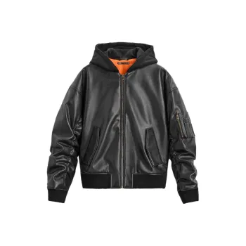 ZARA Leather Jacket Men's Black