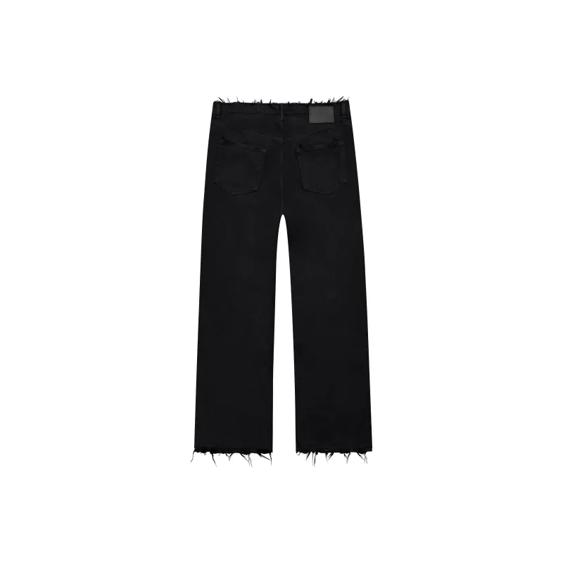 Askyurself Straight Fit Jeans Unisex Washed Black-1