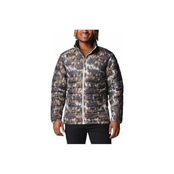 Columbia Omni-HeatPowder Lite 2 Printed Jacket Jacket Men's Dark Stone Wood
