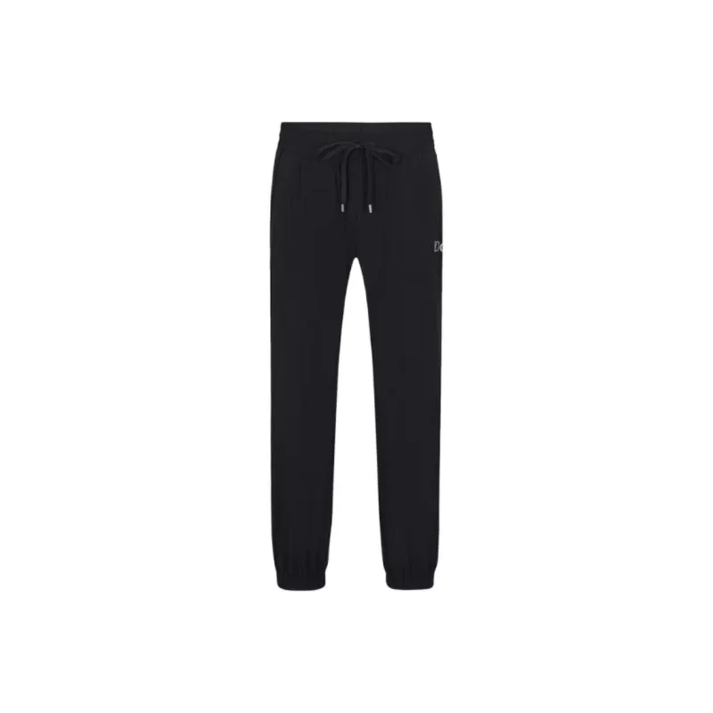 DEGAIA Knitted Sports Pants Men's Black-0