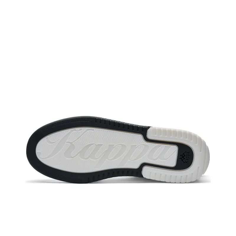 Kappa Alpha Anti Slip Wear Resistant Low Top Skateboard Shoes Unisex White Black-5