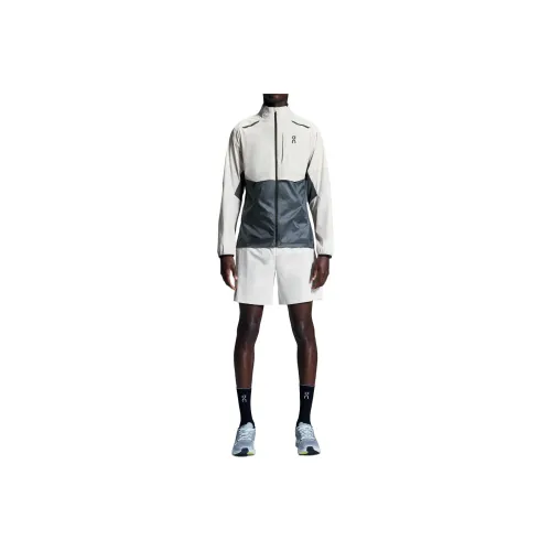 On Jackets Coats Men's Ivory/Dark Gray