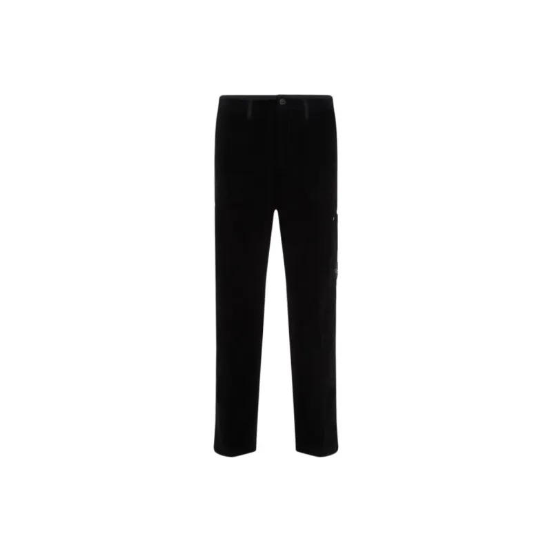 STONE ISLAND Logo Patch Corduroy Trousers-0