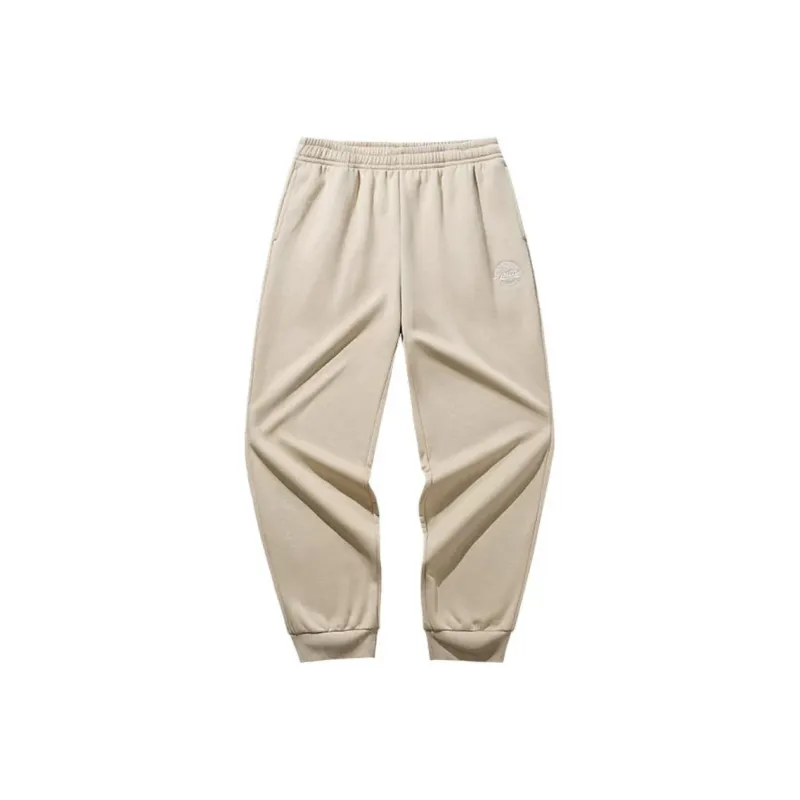 Anta Life Collection Knitted Sports Pants Men's Light Taupe Gray-0