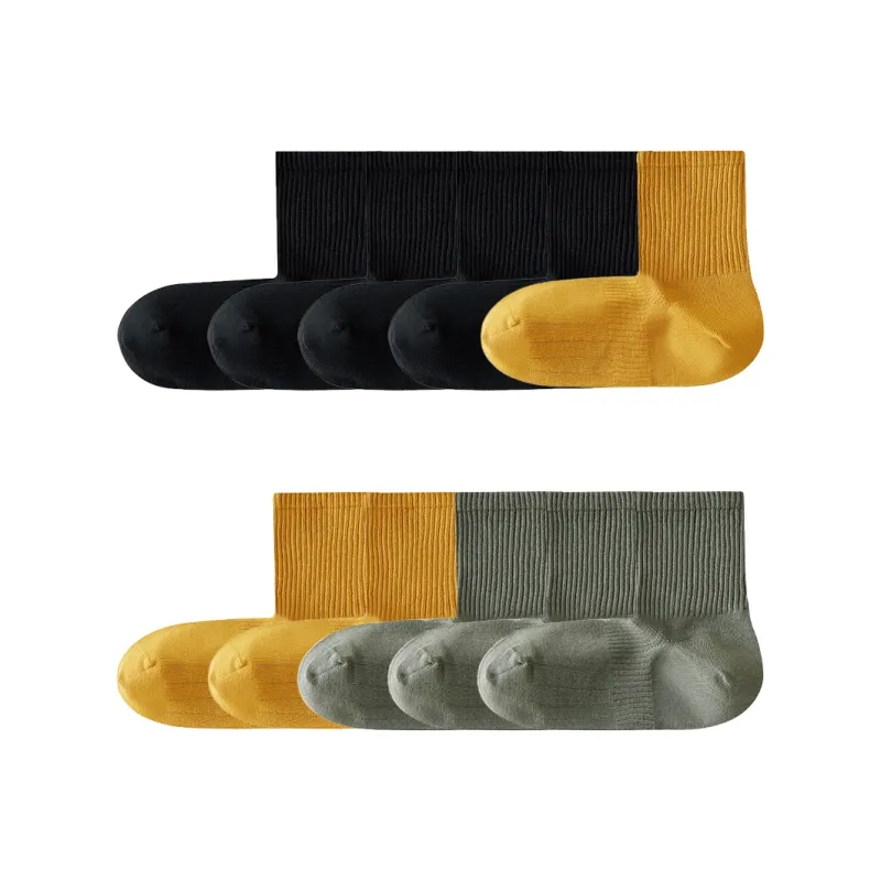 Cotton Gene Mid Calf Socks Men's Combo Set-16