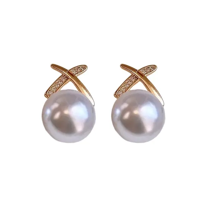 Drejew Copper Stud Earrings Women's-0