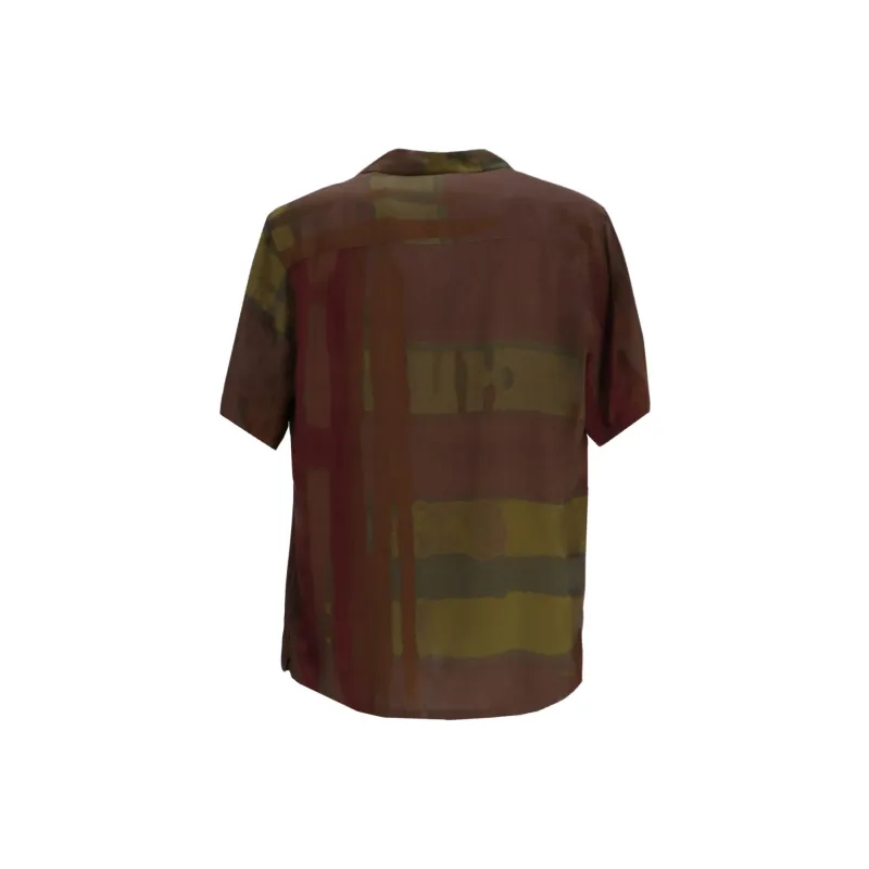 OAS Shirts Men Brown Red-1