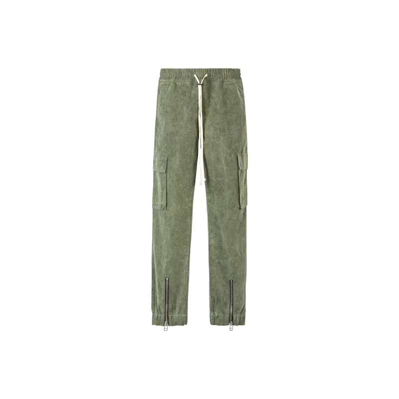 Askyurself Casual Pants Unisex Green-0