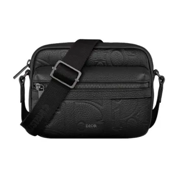 DIOR Rider 2.0 Cow Leather Messenger Bag, Crossbody Bag, Shoulder Bag Mini Men's Black