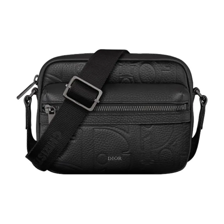 DIOR Rider 2.0 Cow Leather Messenger Bag, Crossbody Bag, Shoulder Bag Mini Men's Black-0