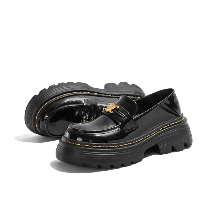 Old Meow Loafers 6cm Women's Black-2