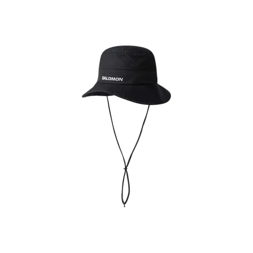 SALOMON Nylon Bucket Hats Unisex Black
