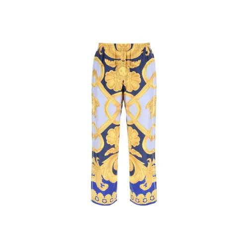 VERSACE Casual Pants Men Dark Blue, Light Blue, Gold