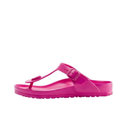 Birkenstock Gizeh Abrasion Resistant Flip Flops Women's Pink Regular Loose Fit