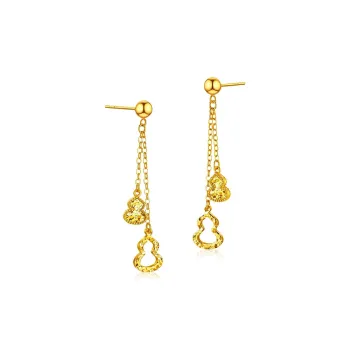 RURA 999 Fine Silver Earrings Women's Gold