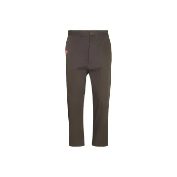 Vivienne Westwood Logo Embroidered Cropped Trousers