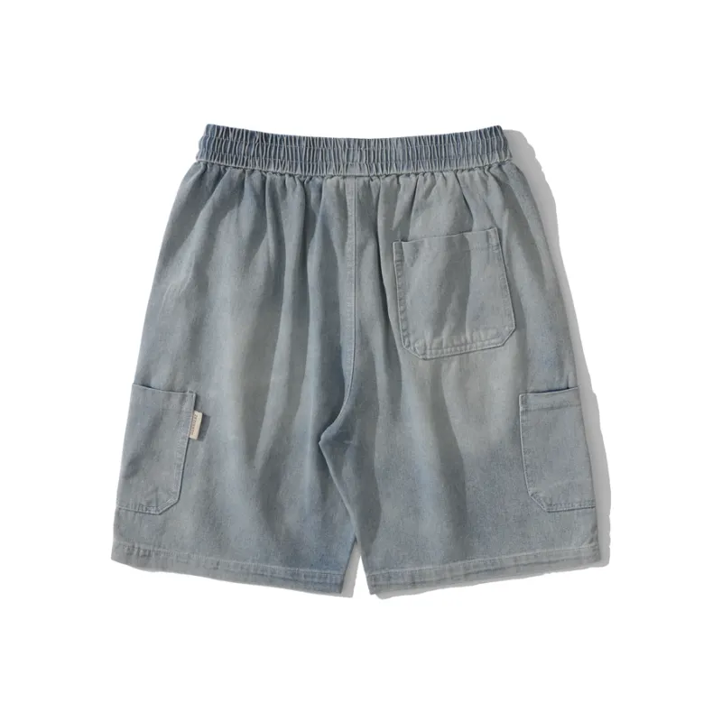 HKRXEC Denim Shorts Unisex-1
