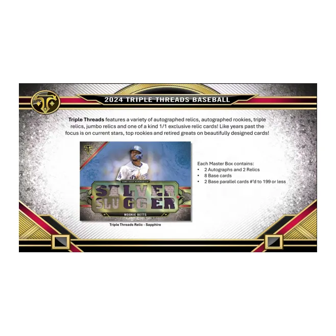 Topps 2024 Topps Triple Threads Baseball Hobby Baseball Star Card Whole Box-2