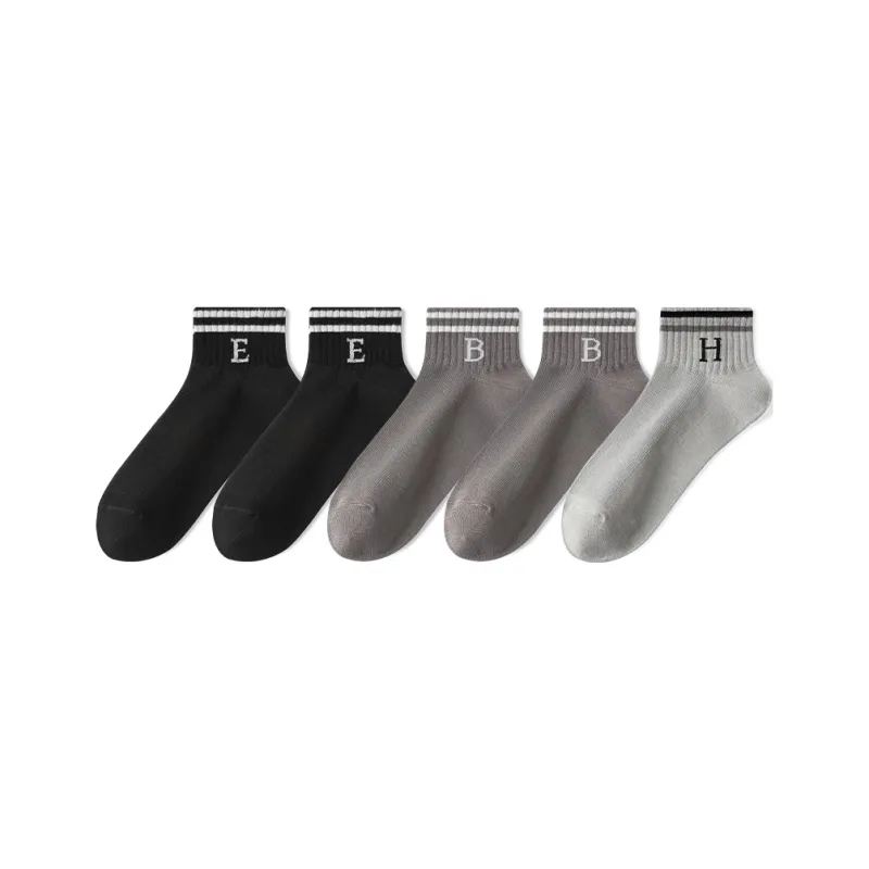 Cotton Gene Ankle Socks Men's 5 Pack-5