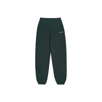 SPORTY & RICH Serif Logo Cotton Track Pants