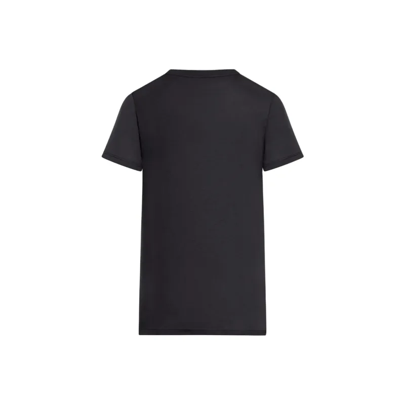 MaxMara Papaia Logo Embroidered Crewneck T Shirt-1
