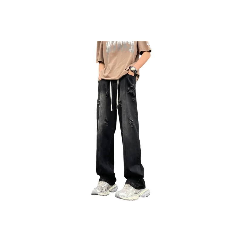 FASTFISH Jeans Unisex Black Gray-0