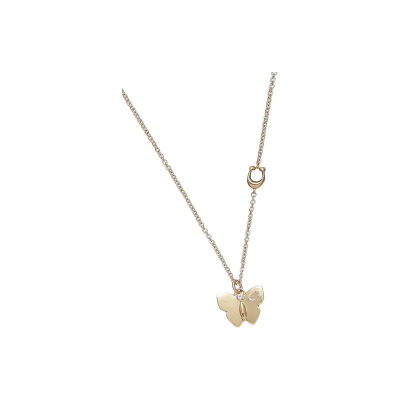 COACH Butterfly Pendant Necklace-2