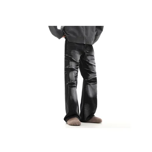 CUWU Jeans Unisex Black Gray Color