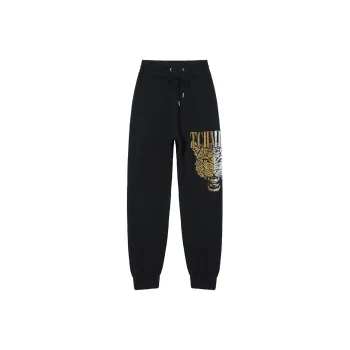 TCH Casual Pants Unisex Black Base Gold Logo