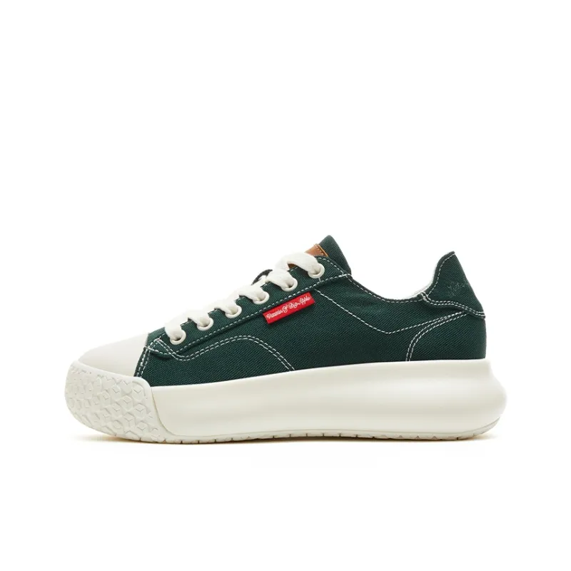 VOBA Anti Slip And Wear Resistant Height Increasing Low Top Canvas Shoes Women's-21