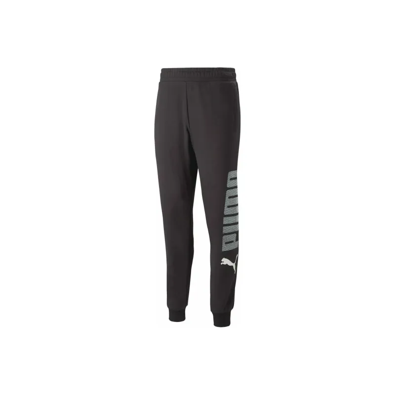 PUMA ESS+ LOGO LAB SWEATPANTS TR CL Knitted Sweatpants Men's Black-0