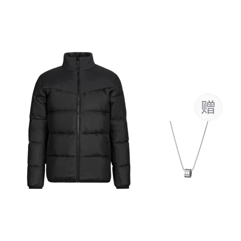 MAMMUT Down Jacket Unisex Black Comes With Necklace-0